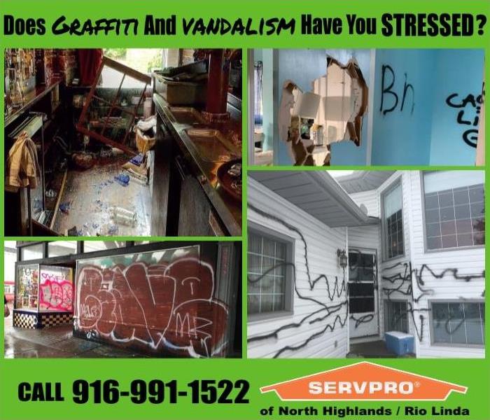 Images of Vandalism and Graffiti. 